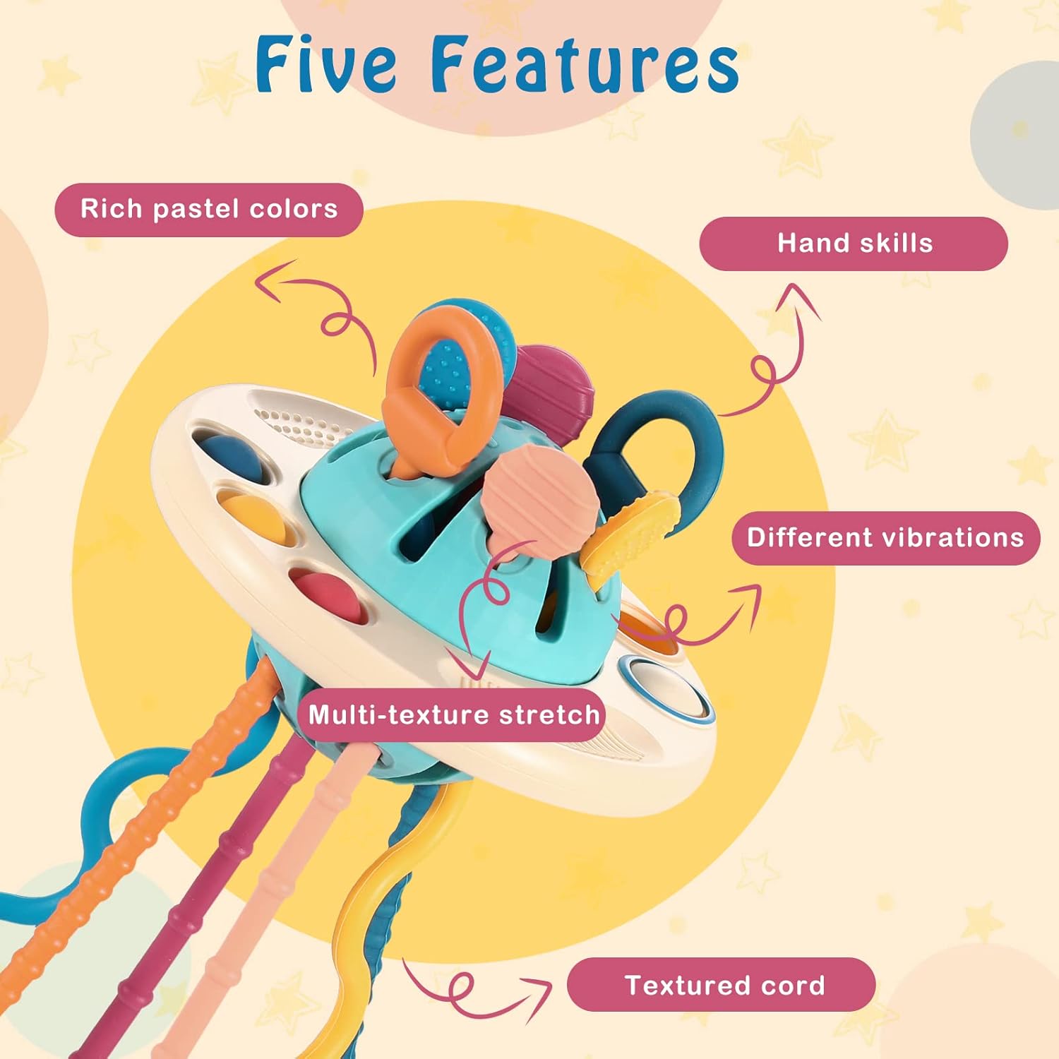 50% RABATT | Tuggles™ | UFO-Sensorikspielzeug – Montessori Babyspielzeug für Sinne, Motorik & Entdeckung