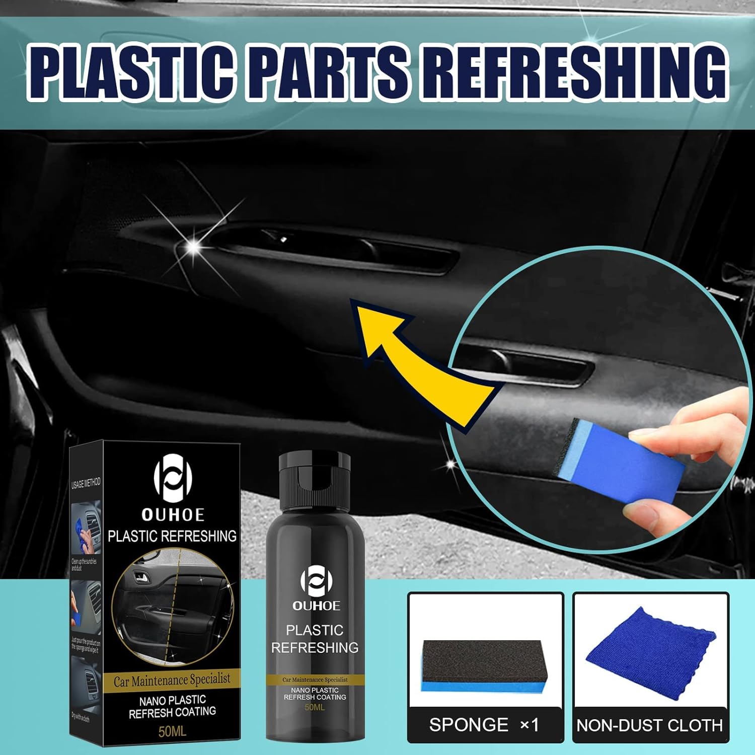1+1 Gratis | AutoShine™ | Erfrischungs-Beschichtungsset für Autos aus Kunststoff