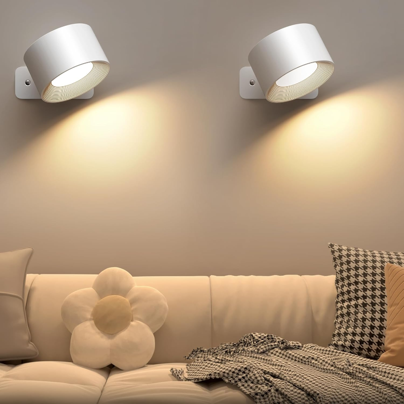 1+1 GRATIS | FlexiGlow | Rotierbare kabellose LED-Wandleuchte – Flexible, tragbare Beleuchtungslösung