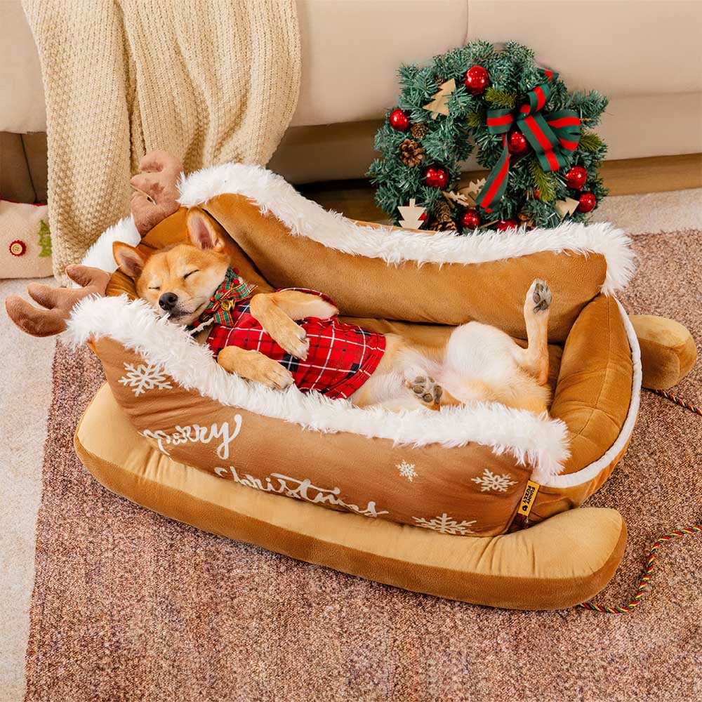 PawSleigh™ |  Das saisonale Hundebett für gemütliche Winterträume