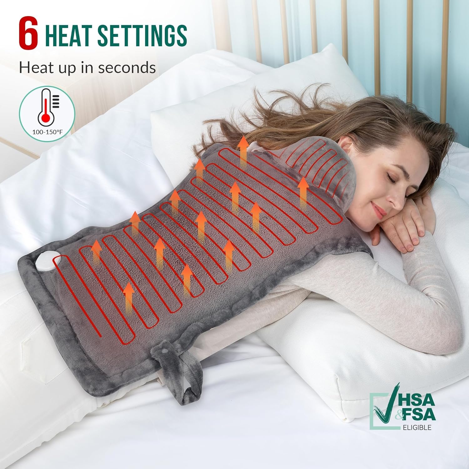 Thermowrap™ | Schal  Wärme, Entspannung für Nacken und Schultern, Auto-Stopp