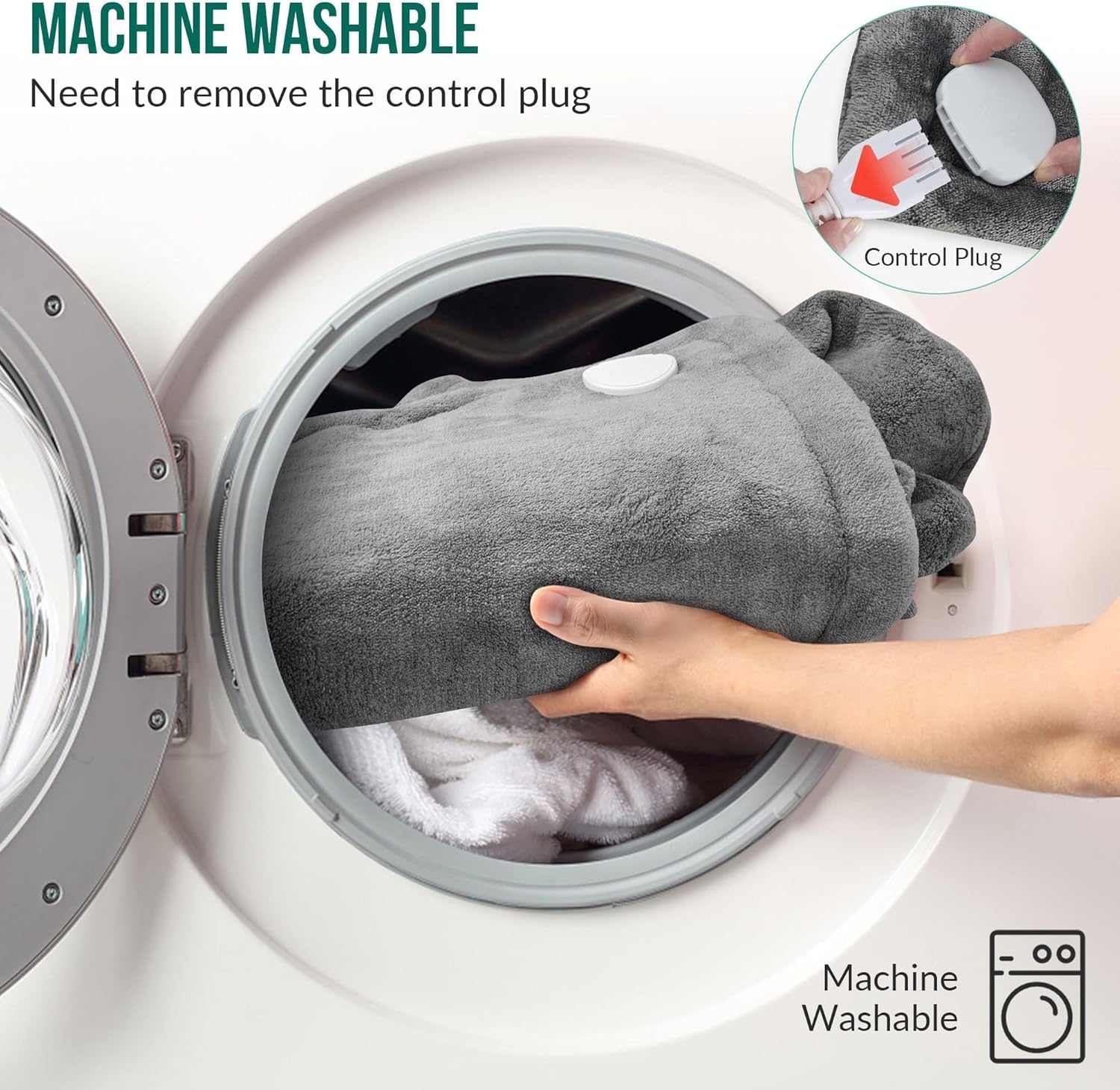 Thermowrap™ | Schal  Wärme, Entspannung für Nacken und Schultern, Auto-Stopp