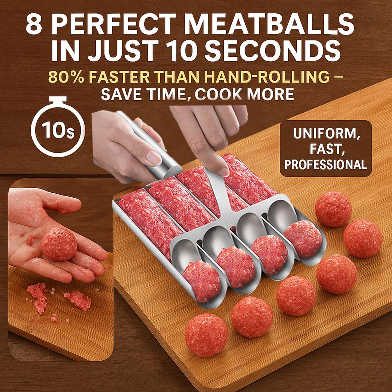 50% Rabatt | MeatMold™ | Noch nie war das Formen von Frikadellen so schnell und hygienisch!
