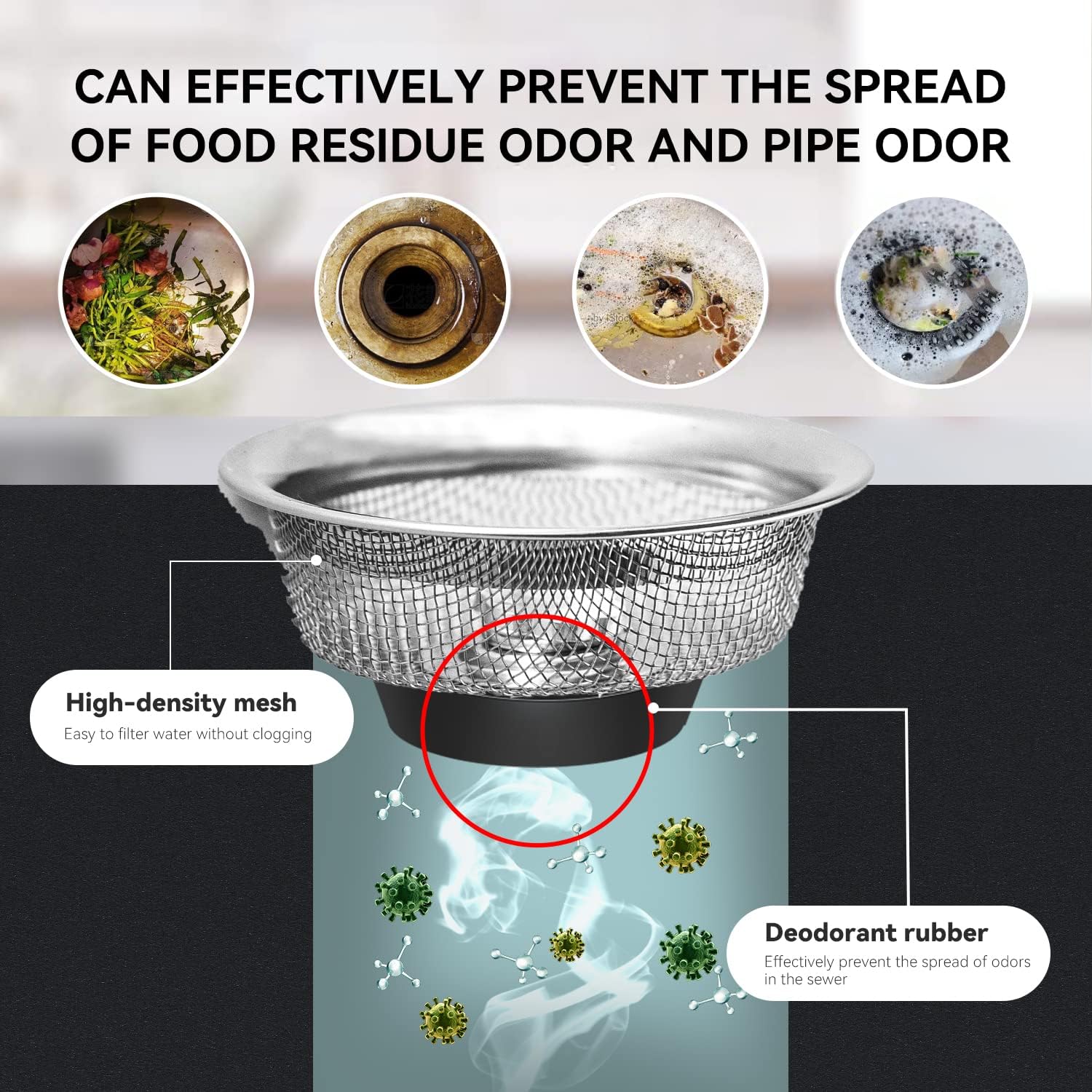 1+1 Gratis | SinkStrainer™ | Verhindern Sie Verstopfungen und schützen Sie die Abflüsse!