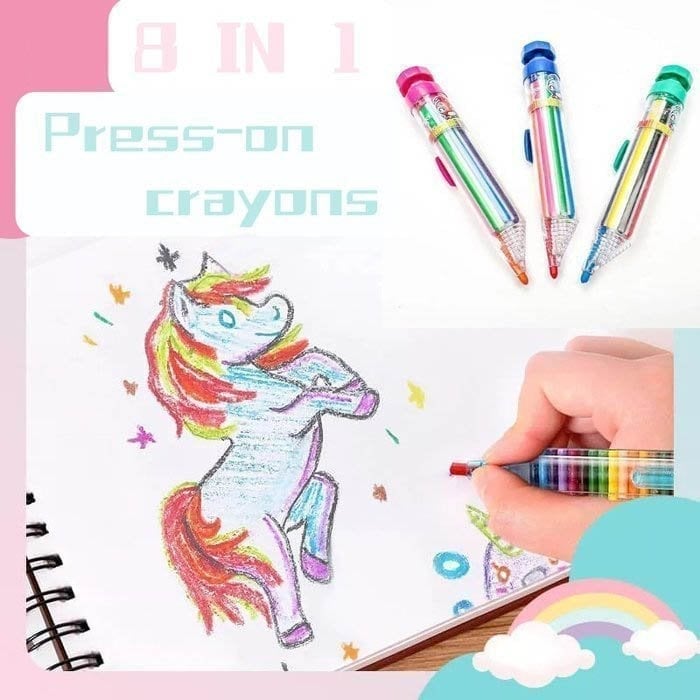 1+1 GRATIS | 8-in-1 Kreidestift™ | Entfesseln Sie Ihre Kreativität überall, jedes Mal mit Spaß und Sauberkeit