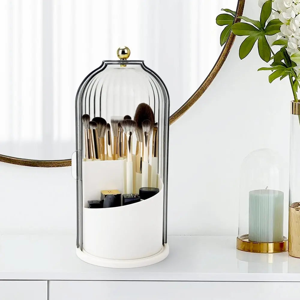 BrushGuard™ | Zahnbürstenhalter mit Schiebedeckel — 3 Fächer & Belüftung für Sauberkeit