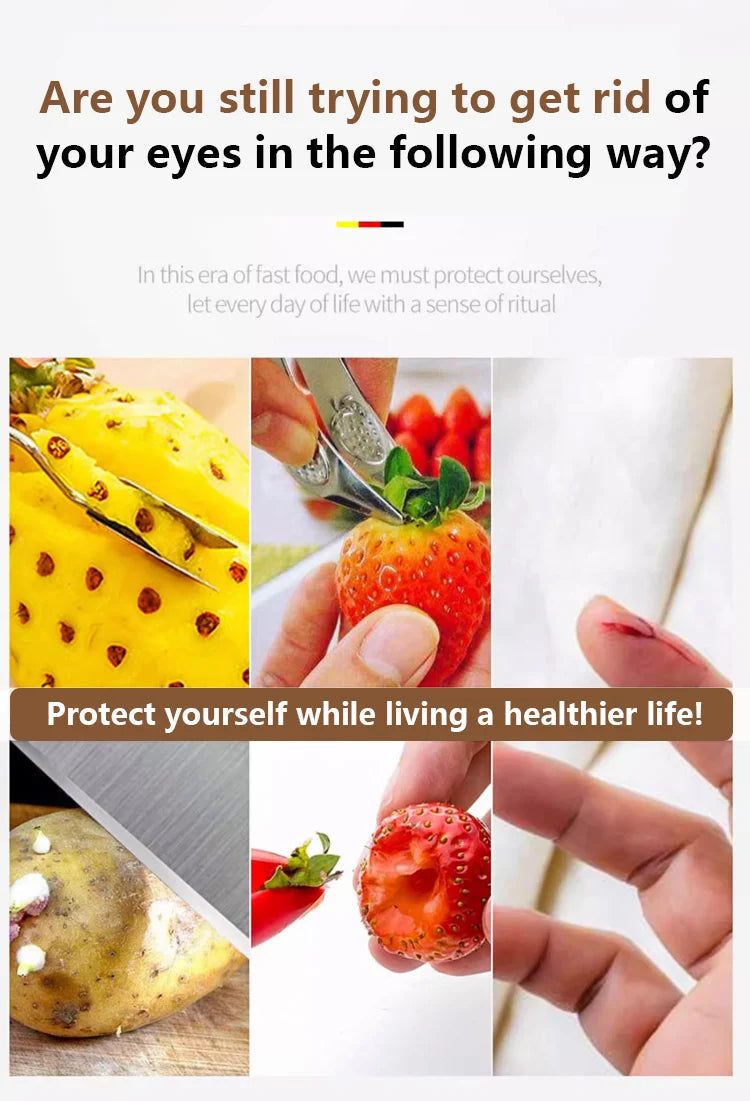 StemEase™ | Multifunktionales Werkzeug zum Entfernen von Stielen bei Obst und Gemüse