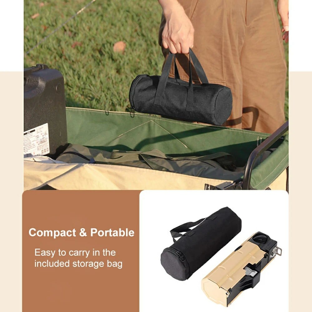 FlameFold™ | Kompakter faltbarer Spyder Camping-Gaskocher