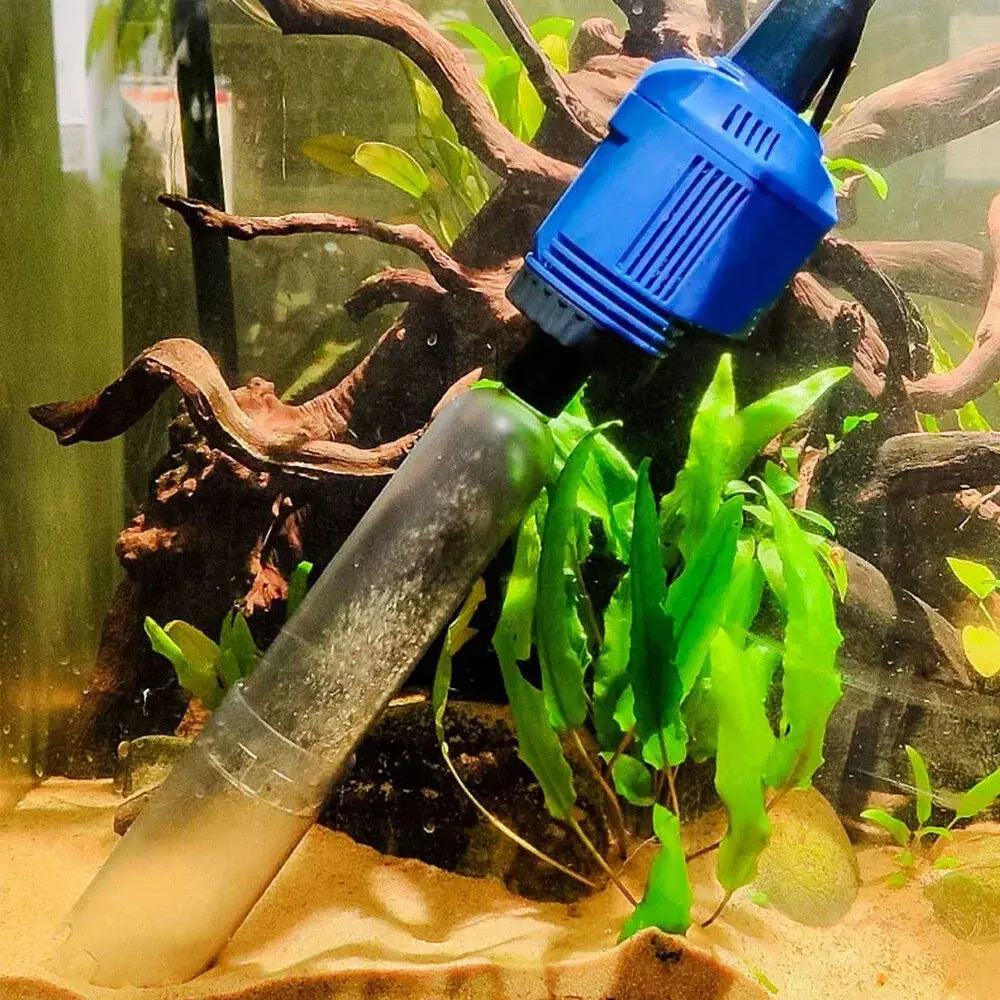 AquaPure™ | Aquarium Staubsauger elektrisch — Entfernt Schmutz & Futterreste gründlich