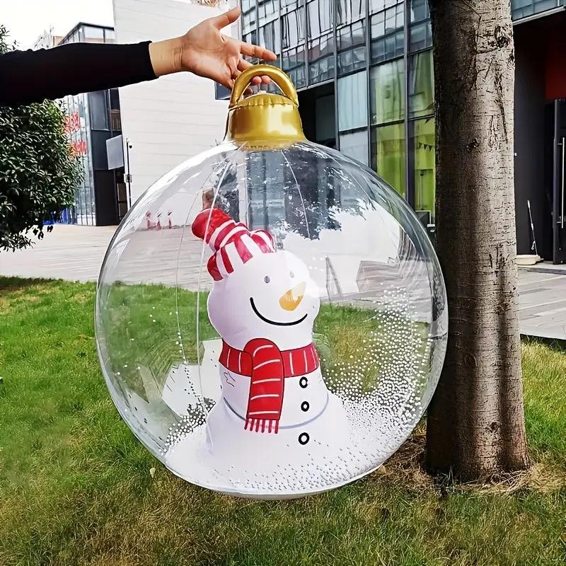 BrightBall™ | Aufblasbare Weihnachtskugel mit Licht — Mit Fernbedienung steuerbar