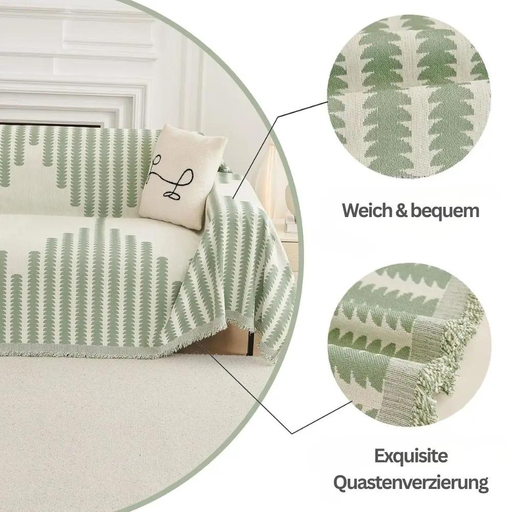 LuxeWeave™ | Baumwoll-Chenille Sofadecke — Passt zu jedem Interieur & jeder Jahreszeit