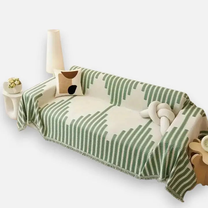 LuxeWeave™ | Baumwoll-Chenille Sofadecke — Passt zu jedem Interieur & jeder Jahreszeit