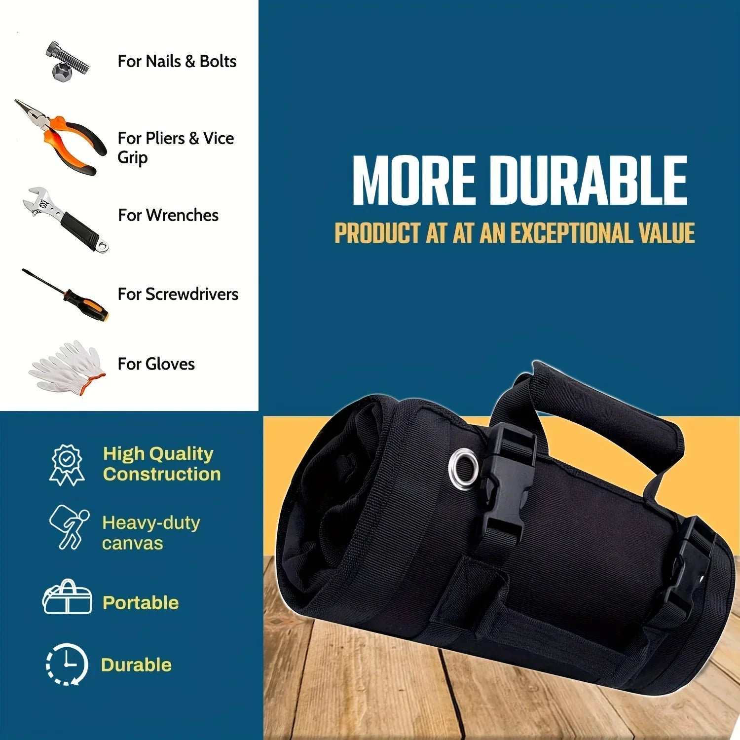 50% Rabatt | BoltRoll™ | Tragbare Werkzeug-Rolltasche
