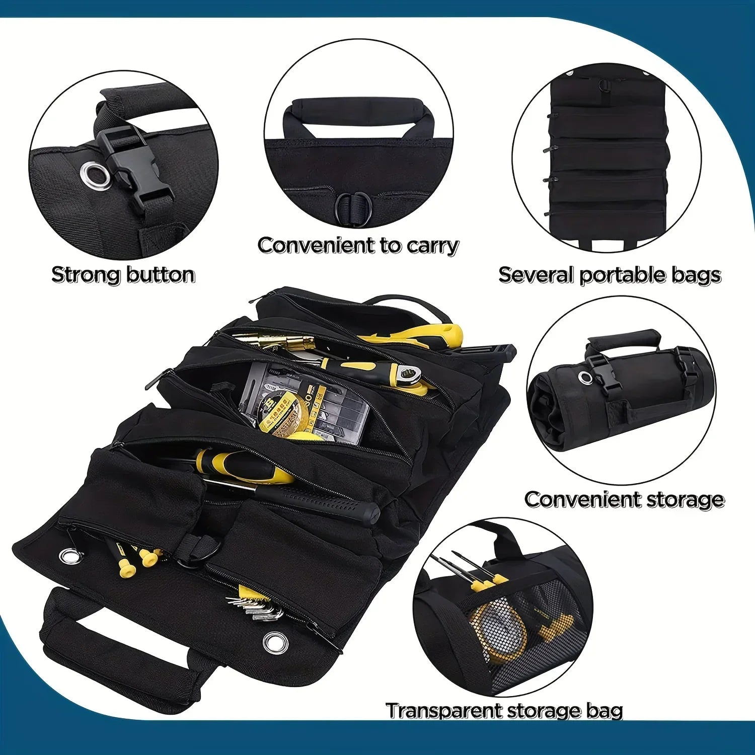 50% Rabatt | BoltRoll™ | Tragbare Werkzeug-Rolltasche