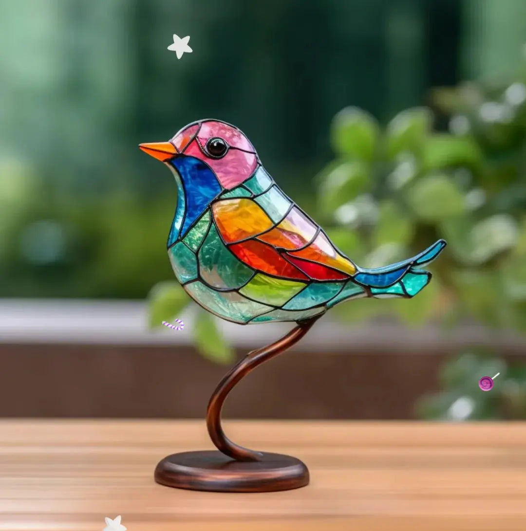 GlassWings | Buntglas-Fenstervögel