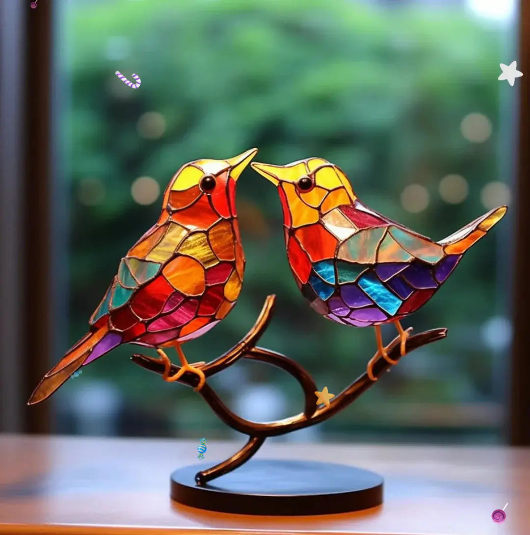 GlassWings | Buntglas-Fenstervögel