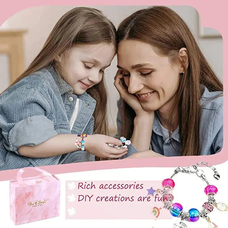 CharmCraft™ | Charm-Armband Bastelset — DIY Schmuckherstellung für Kinder