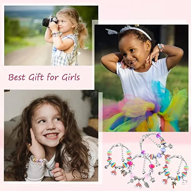 CharmCraft™ | Charm-Armband Bastelset — DIY Schmuckherstellung für Kinder