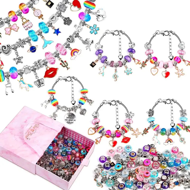 CharmCraft™ | Charm-Armband Bastelset — DIY Schmuckherstellung für Kinder