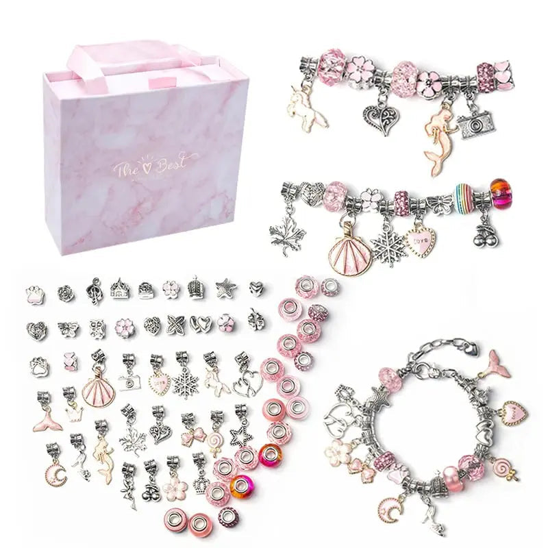 CharmCraft™ | Charm-Armband Bastelset — DIY Schmuckherstellung für Kinder