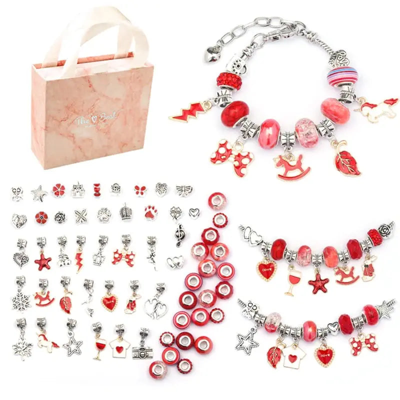 CharmCraft™ | Charm-Armband Bastelset — DIY Schmuckherstellung für Kinder