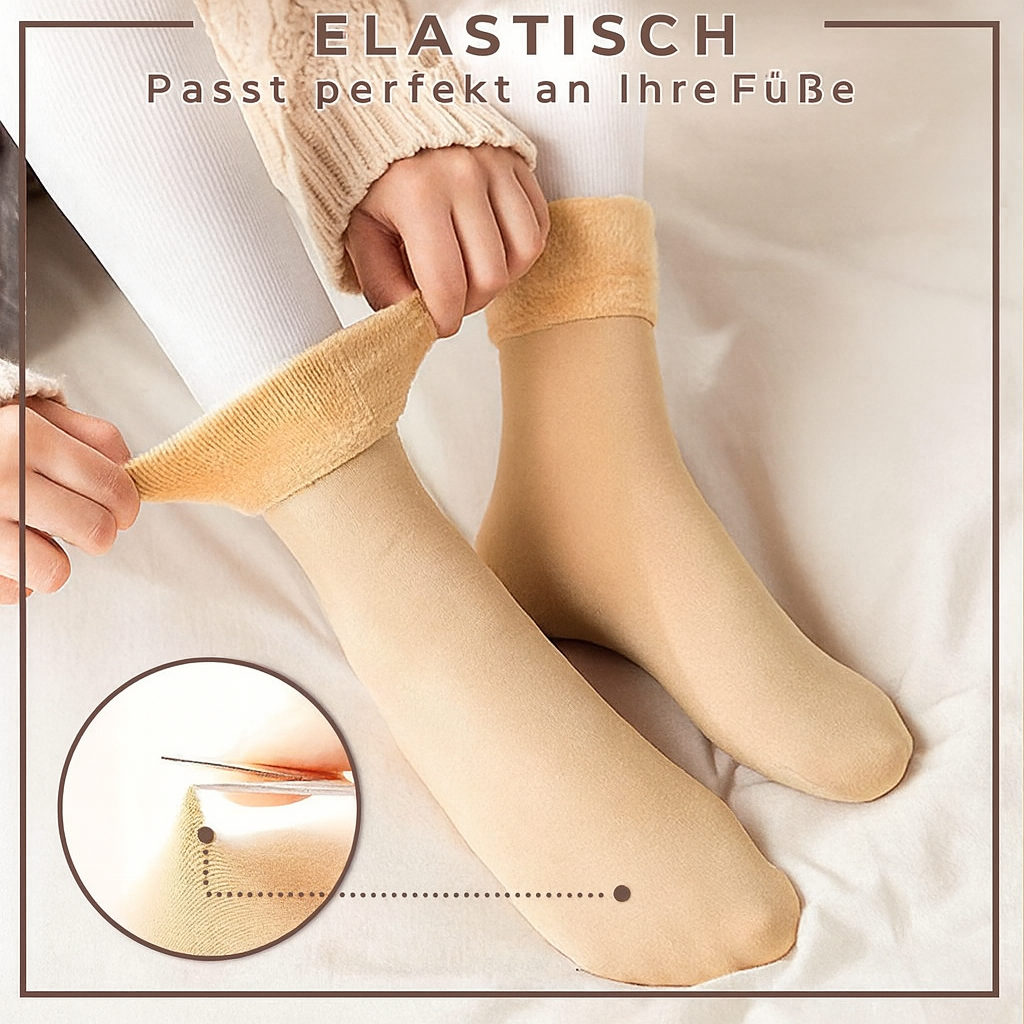 4+4 GRATIS | CozyFeet™ | Gefütterte Schneesocken mit Plüsch-Innenfutter