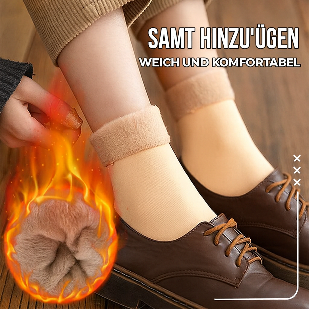 4+4 GRATIS | CozyFeet™ | Gefütterte Schneesocken mit Plüsch-Innenfutter