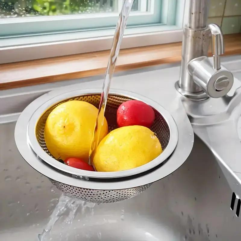 DrainGuard™ | Edelstahl-Siebkorb für Spüle 2er Set — Langlebig für den langfristigen Gebrauch