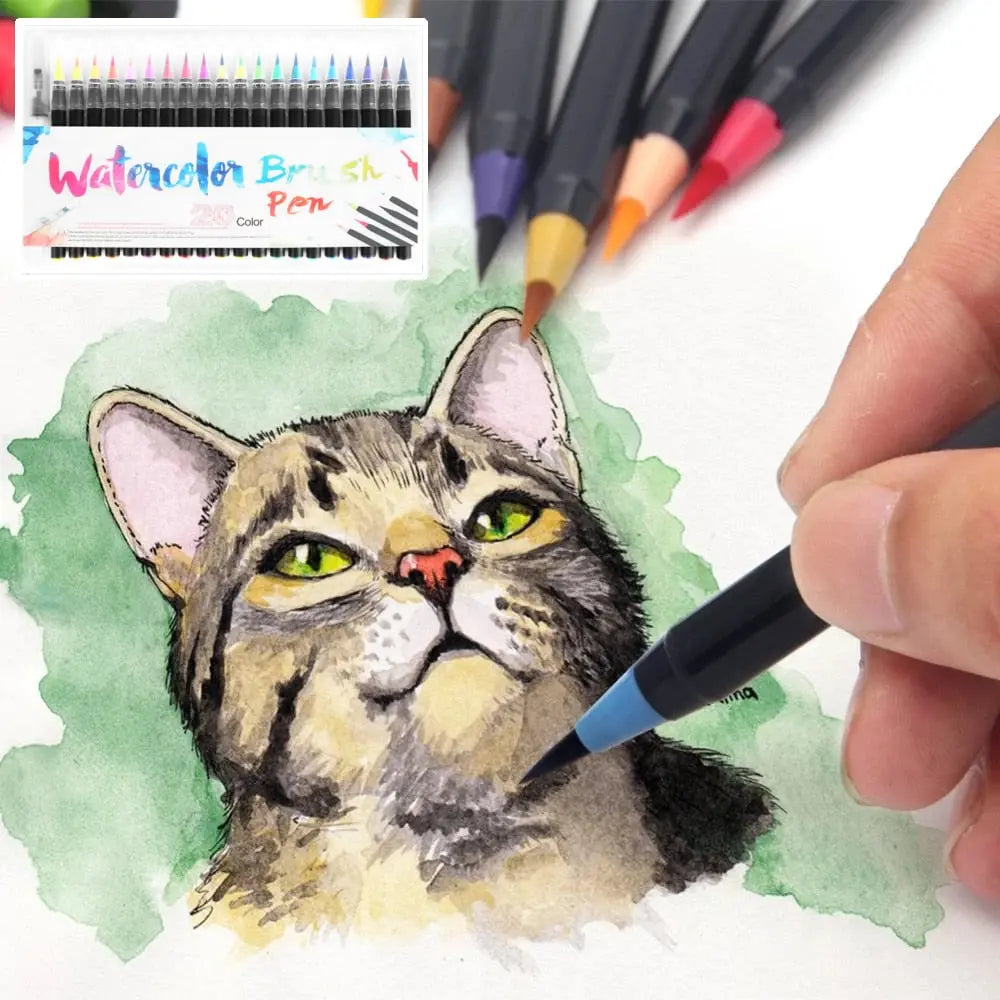 AquaBrush™ | Elegantes Aquarellpinsel-Set – Kreatives Malen ohne Aufwand