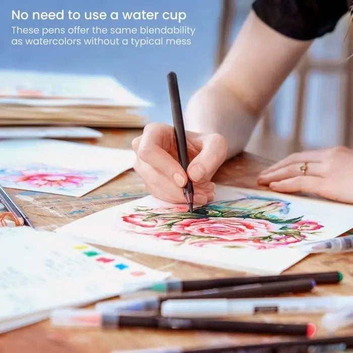 AquaBrush™ | Elegantes Aquarellpinsel-Set – Kreatives Malen ohne Aufwand