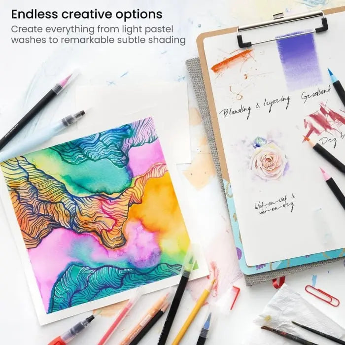 AquaBrush™ | Elegantes Aquarellpinsel-Set – Kreatives Malen ohne Aufwand