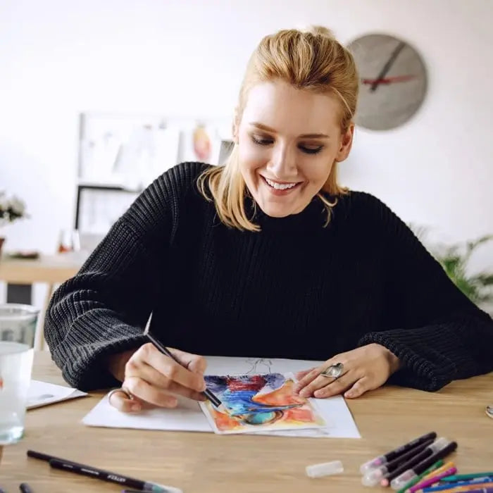 AquaBrush™ | Elegantes Aquarellpinsel-Set – Kreatives Malen ohne Aufwand