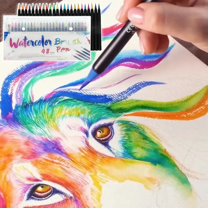 AquaBrush™ | Elegantes Aquarellpinsel-Set – Kreatives Malen ohne Aufwand