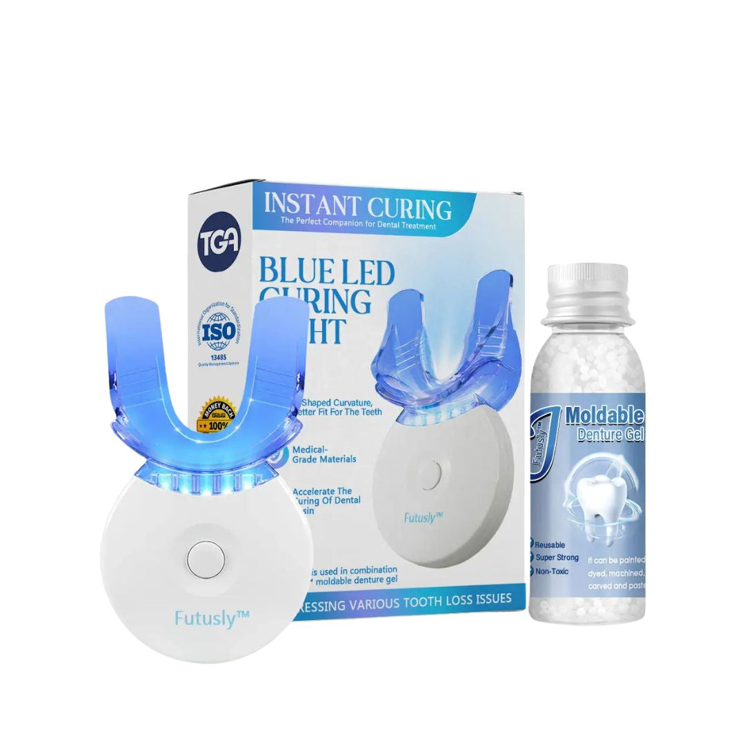 50% RABATT | Futusly™ | Professionelle Blaulicht-Härtelampe und langlebige Prothesenmaterialien