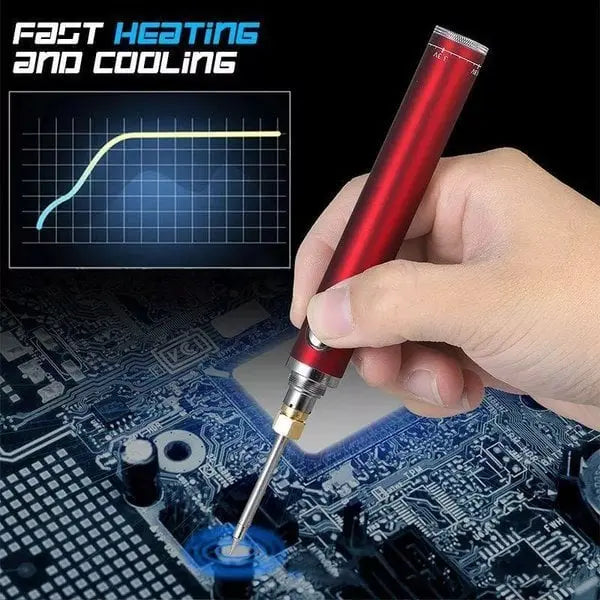 SolderPro™ | Kabelloser Lötkolben mit Wireless Charging – Tragbares USB-betriebenes Werkzeug