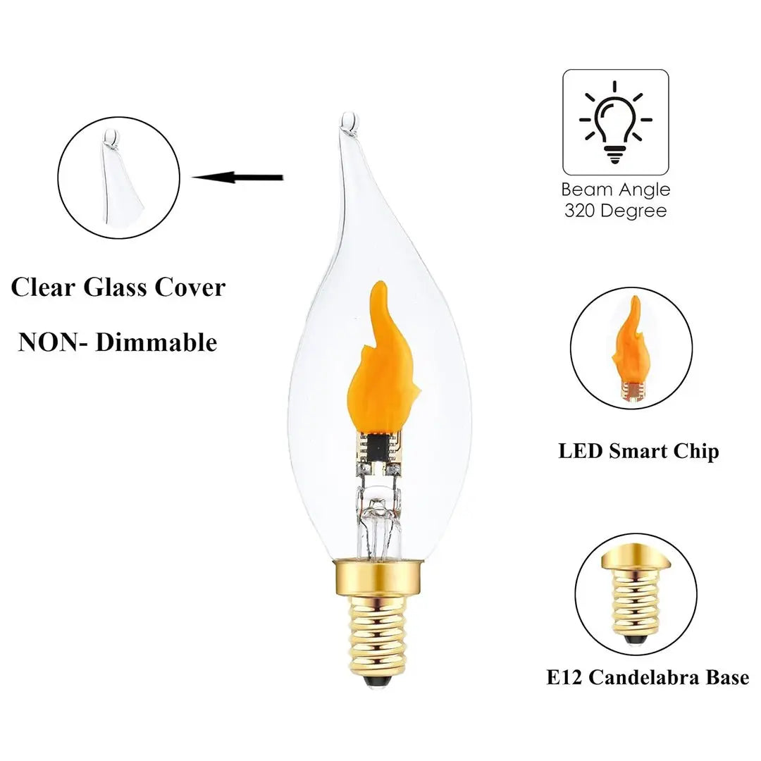 FlameGlow™ | LED Flackerlicht Birne — Gemütliche Beleuchtung für Flur & Eingang 2er-Set