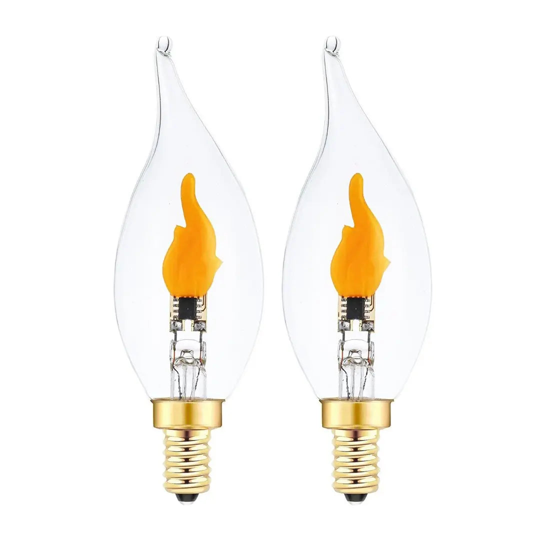 FlameGlow™ | LED Flackerlicht Birne — Gemütliche Beleuchtung für Flur & Eingang 2er-Set
