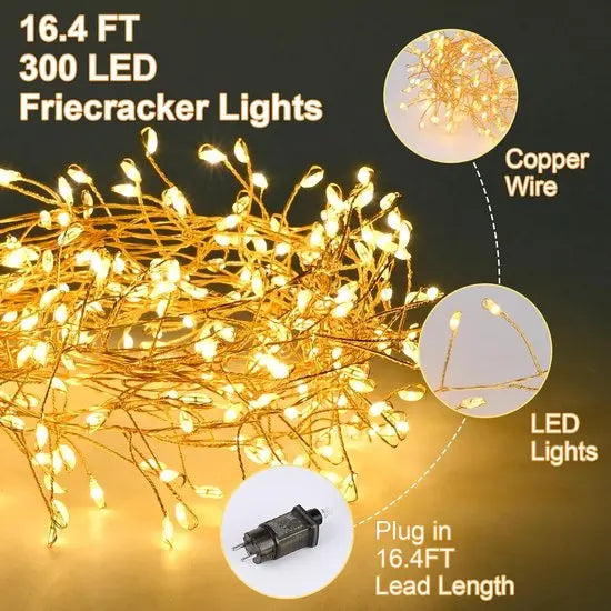 GlowLine™ | LED-Lichterkette Kupferdraht – 9 Meter