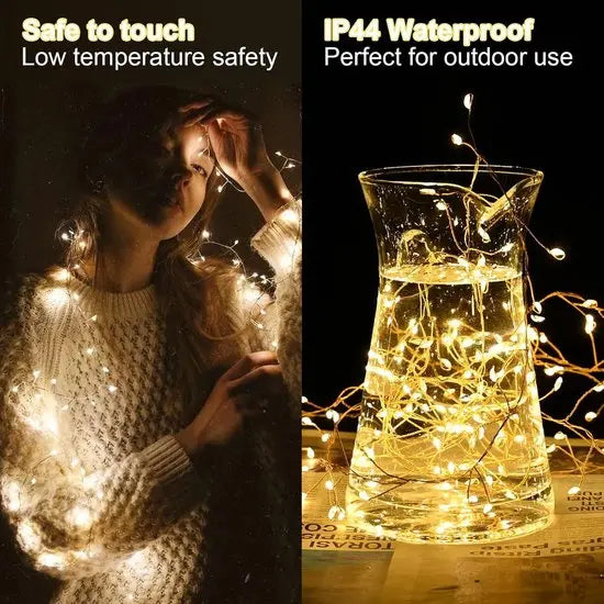 GlowLine™ | LED-Lichterkette Kupferdraht – 9 Meter