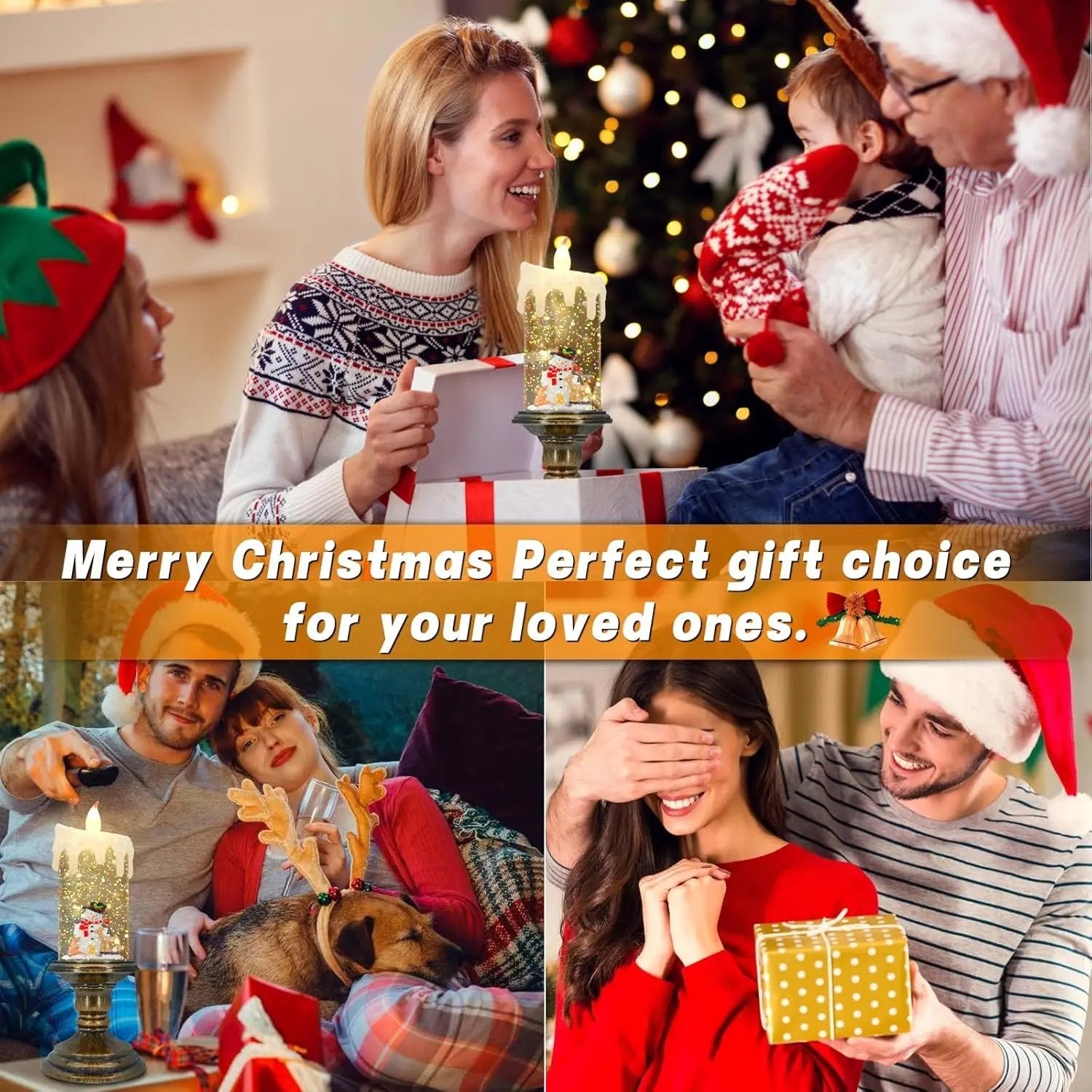 LumiFest™ | LED-Weihnachtskerze — warme Stimmung ohne Brandgefahr