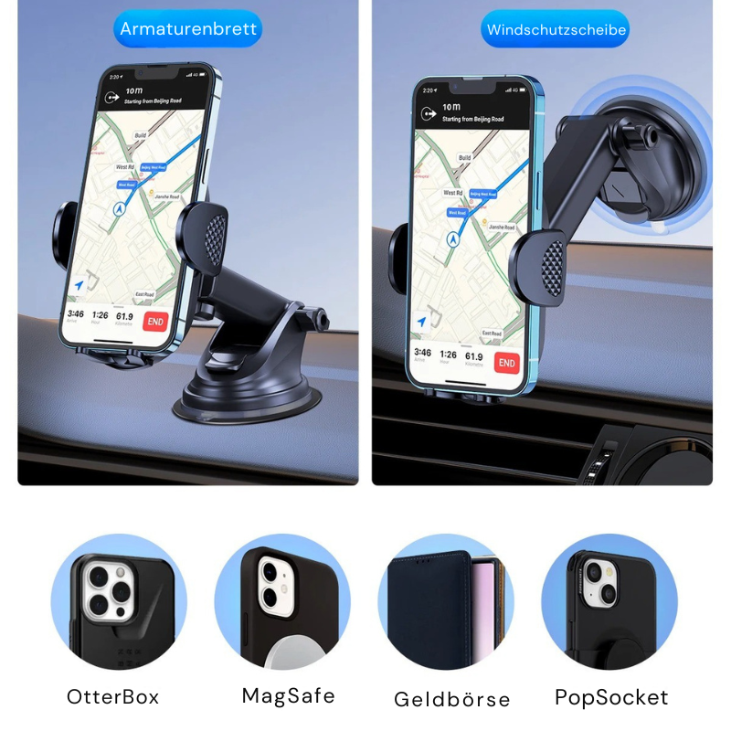 SnapHold™ | Starker Saugnapf-Handyhalter