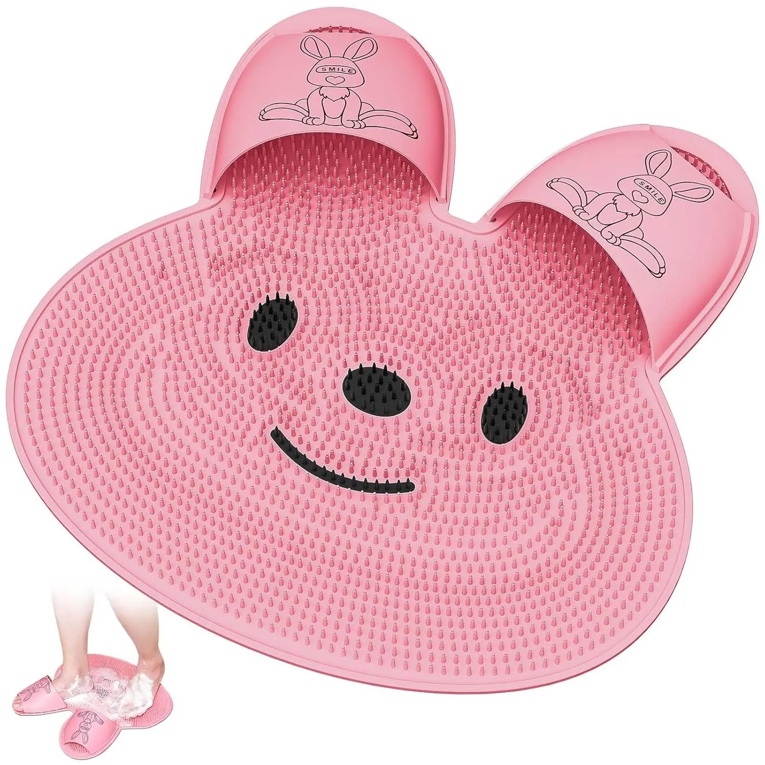 BunnyScrubber™ | Massage-Fußmatte in Hasenform – Fördert Kreislauf & glatte Fußhaut