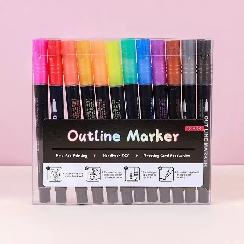 MetallicGlow™ | Metallic-Marker Set – Kreative Effekte auf jedem Untergrund