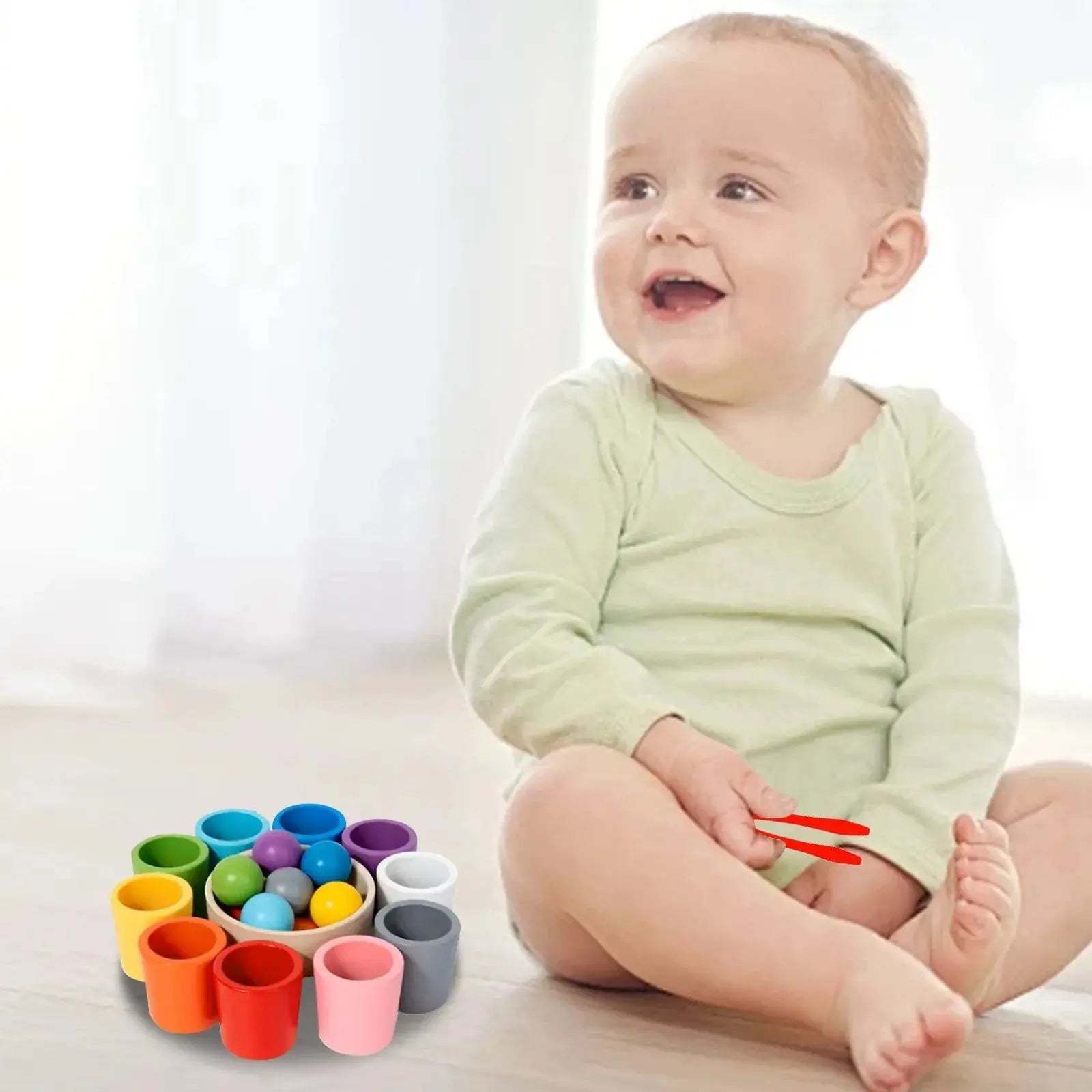 ColorNest™ | Montessori Farb- & Sortierspiel – Lernspielzeug zur Farbe ...