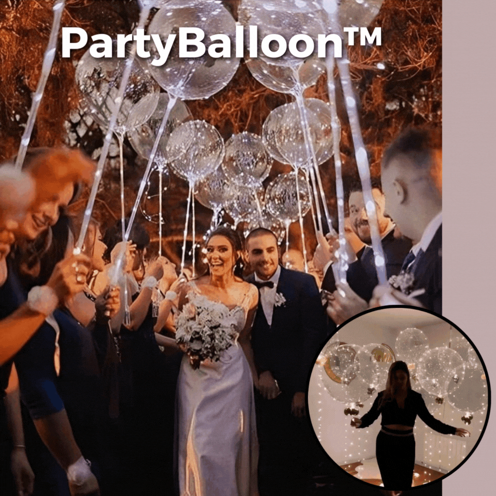 5+5 GRATIS | PartyBalloon™ | Wiederverwendbare LED-Ballons [Letzter Tag Rabatt]