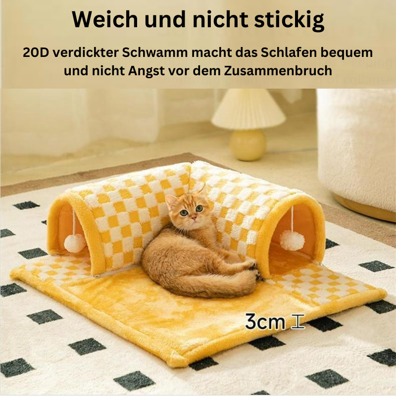 50% RABATT | Tunnelbett™ | Bieten Sie Ihrer Katze ultimativen Komfort und Hygiene