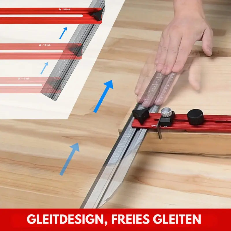 AngleMark™ | Präzises Treppenmesswerkzeug | Verstellbare Aluminiumwinkel-Schablone
