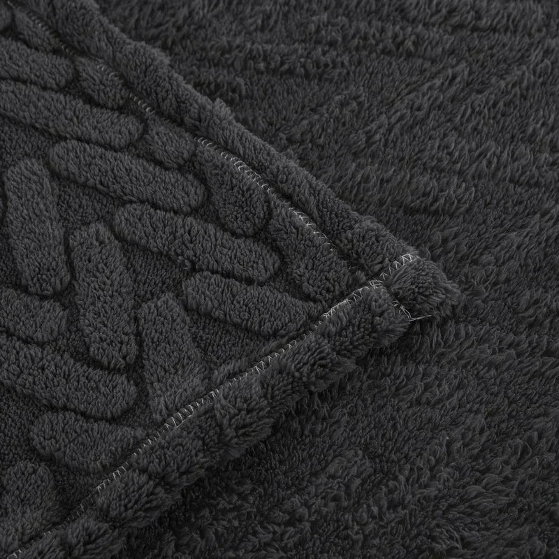 CozyWeave™ | Jacquard-Fleece-Decke CozyWeave | Einlagig & Beidseitig | Weiches Tafu- & Shu-Baumwollfleece | Für Herbst & Winter