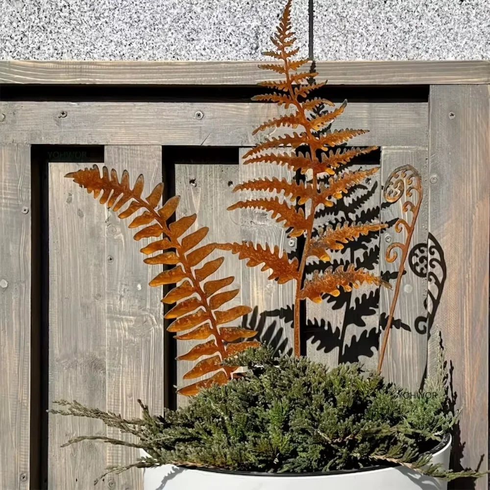 Rustiva™ | Herbstliche Rostoptik | Für Garten & Innenbereich | Metall-Skulptur