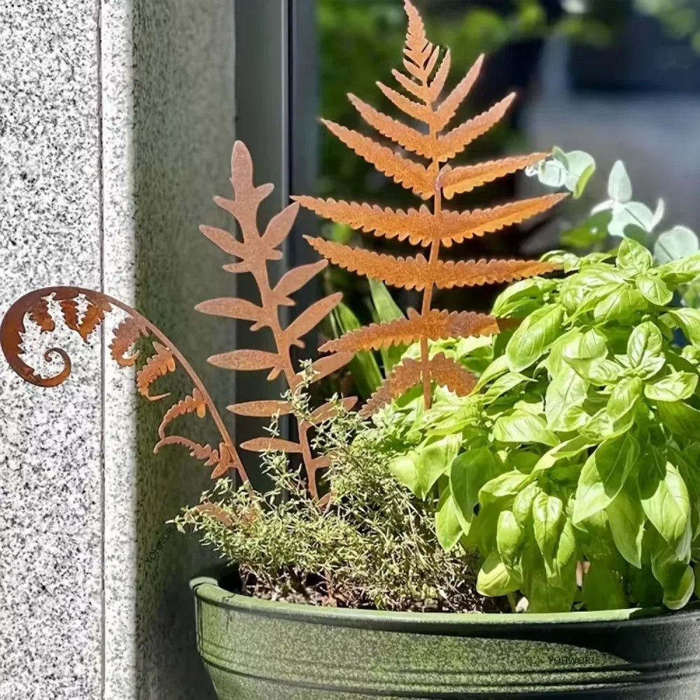 Rustiva™ | Herbstliche Rostoptik | Für Garten & Innenbereich | Metall-Skulptur